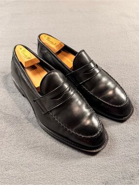 Allen Edmonds Black Leather Penny Loafers